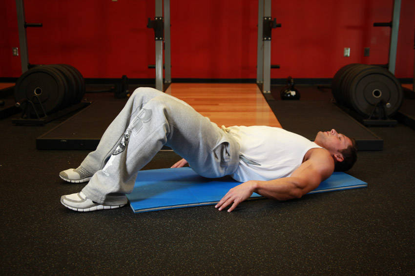 Glute Bridge — start position