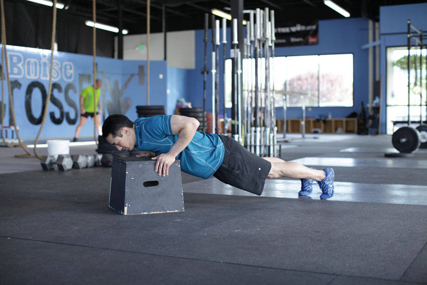 Incline Push-Up — start position
