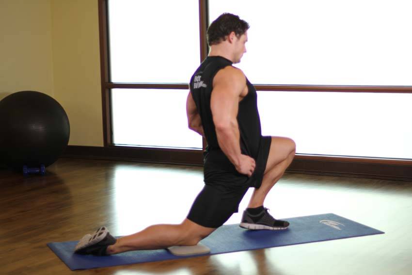 Half-Kneeling Hip Flexor Stretch — start position